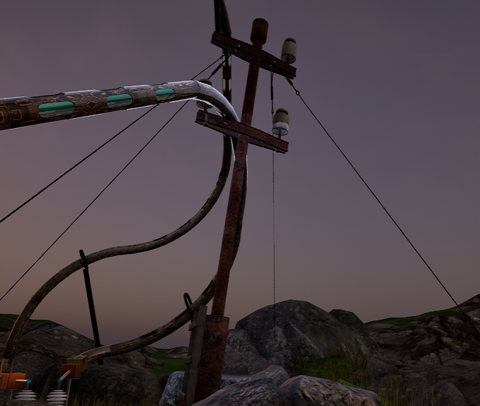 Rooftop Utility Pole